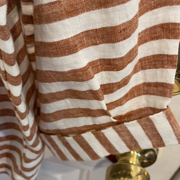 Rachel Zoe Striped Linen Blouse medium - Picture 8 of 8